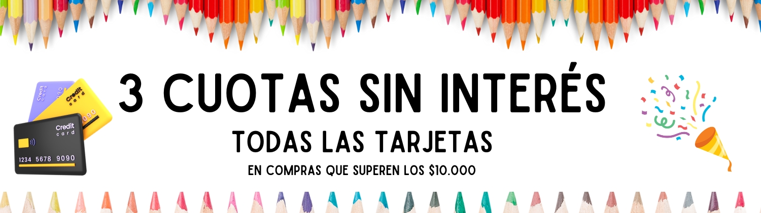 3 Cuotas sin interes